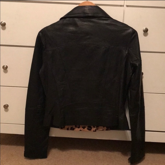 🐆ASOS 💯 leather & leopard fur jacket - Picture 5 of 5